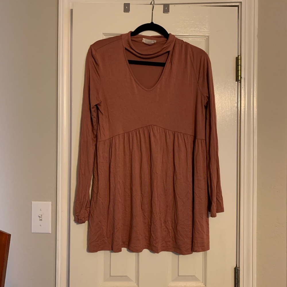 Mauve Choker Top